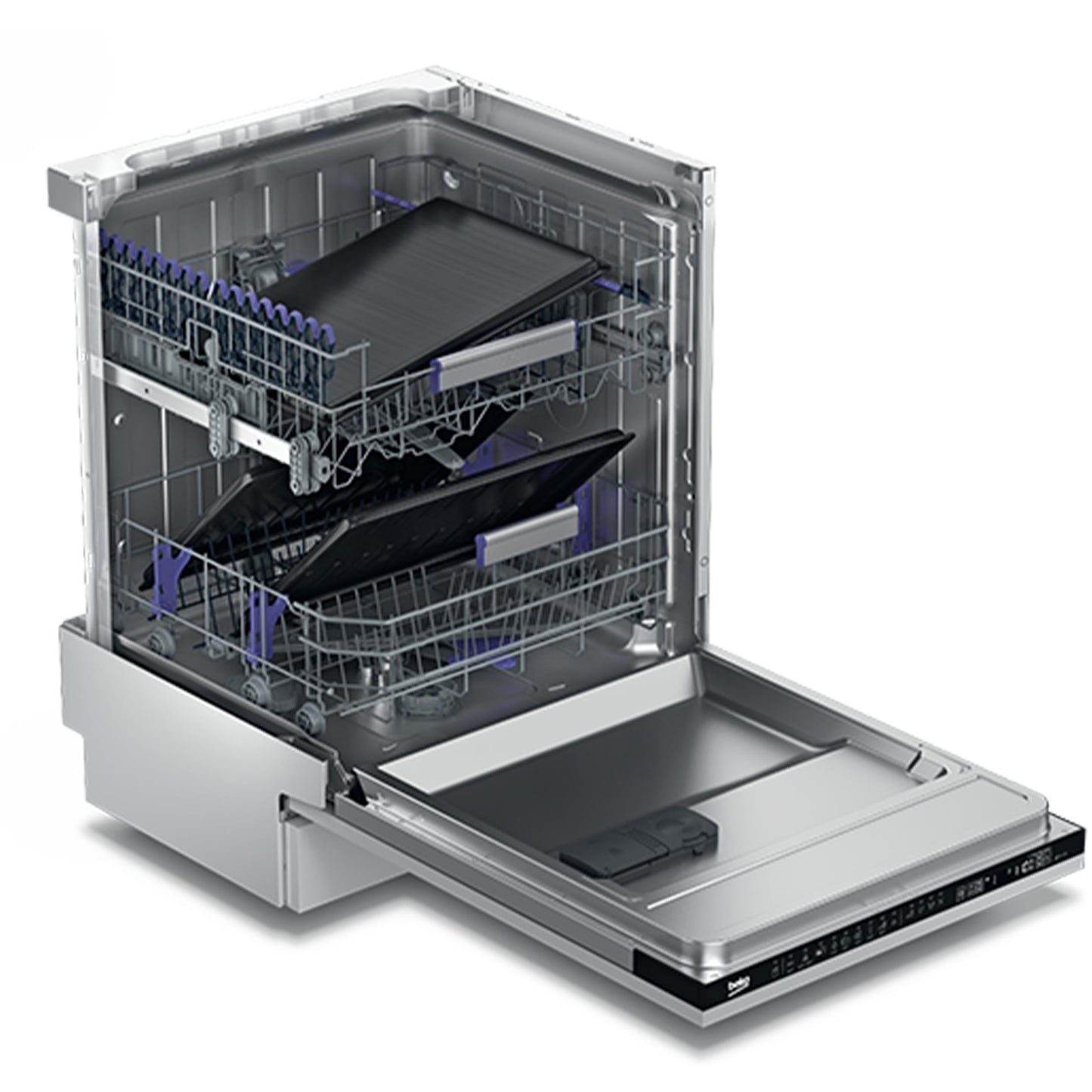 Beko BDFN26430S Dishwasher 60 cm, Freestanding, Undermountable, for 14 Place Settings, 6 Programmes, 4 Additional Functions, 3 Sink Levels, HygieneIntense, SelfDry, Program for Half Load, Silver