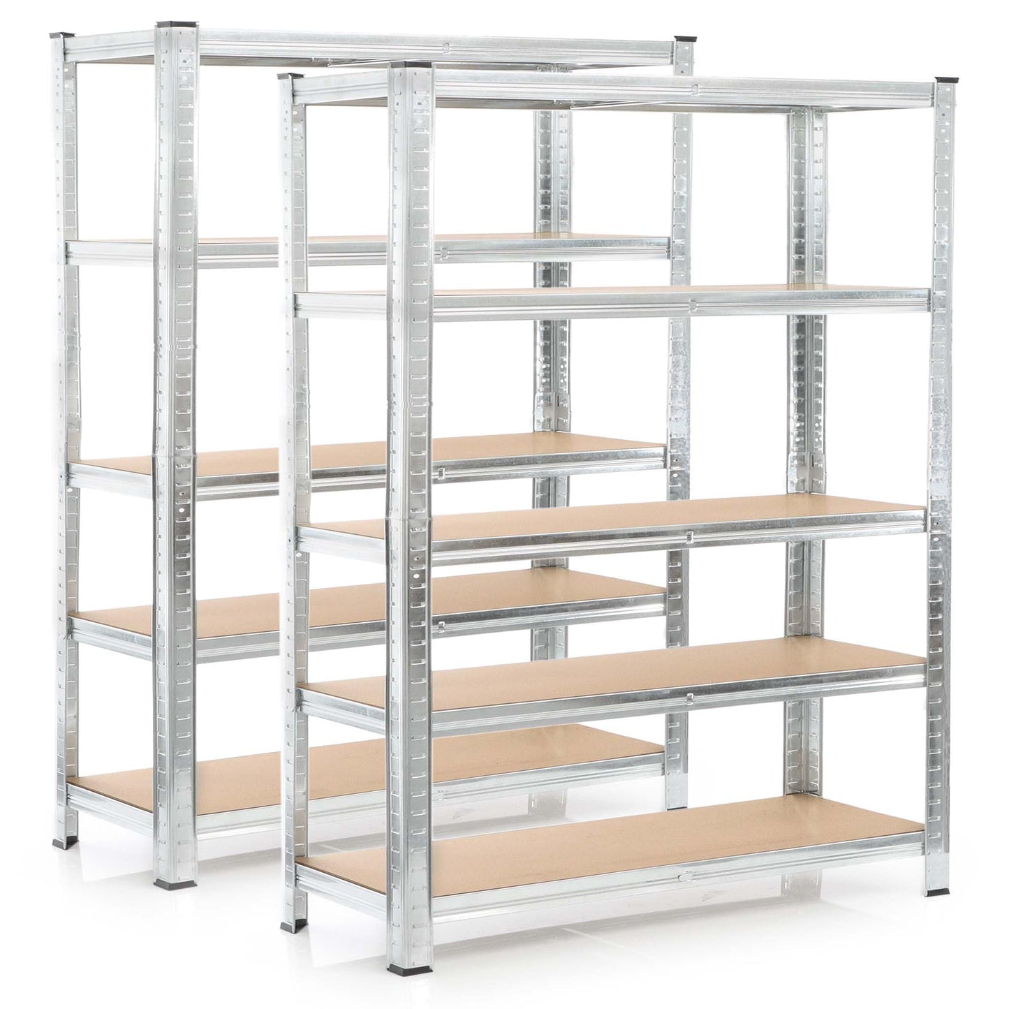 Wiltec Heavy Duty Shelving Unit 160 x 60 x 180 cm, 175 kg Shelf, Galvanised Steel, Load Shelving Unit with 4 Shelves, Workshop Shelving