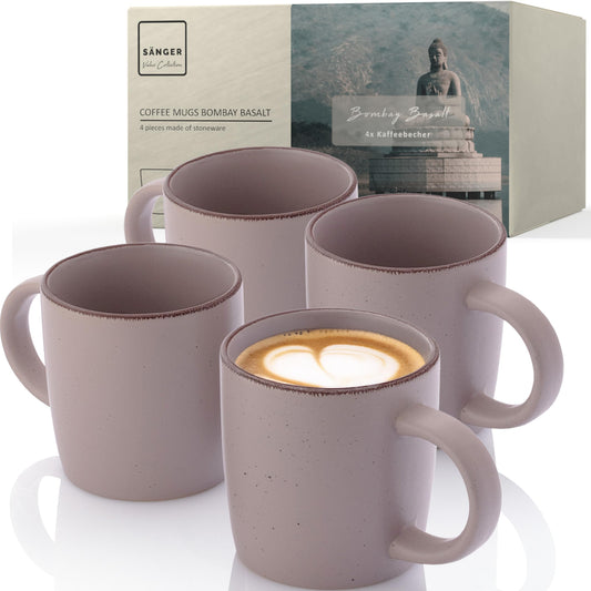 SÄNGER Bombay Seabed Crockery Service 20 Pieces, Stoneware Crockery for 4 People, 4 x Dinner Plates, 4 x Dessert Plates, 4 x Bowls, 4 x Pasta Plates, 4 x Coffee Mugs, Plate Set Colourful Value