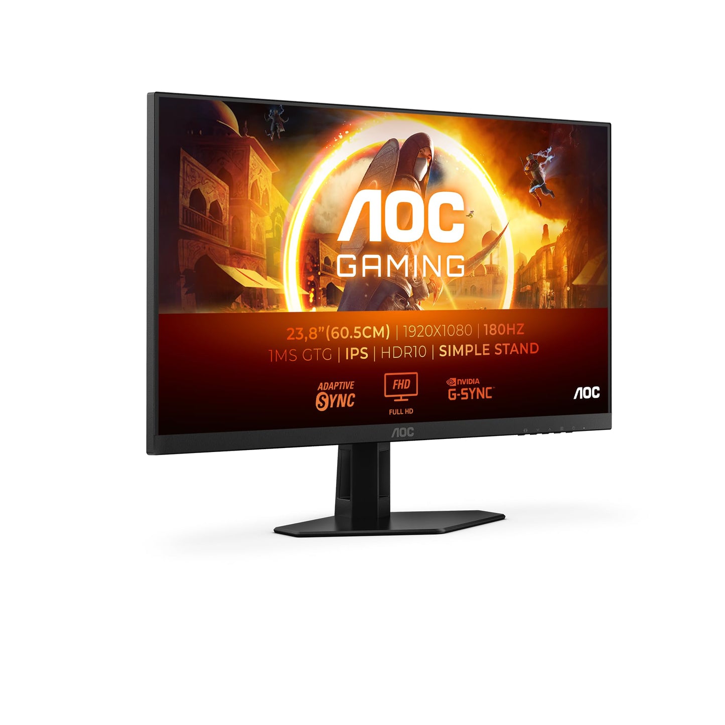 AOC Gaming CU34G2XPD – 34-Zoll-WQHD-Curved-Monitor, 180 Hz, schnelle VA, 1 ms GTG, FreeSync Premium, HDR400, höhenverstellbarer Standfuß (3440 x 1440, HDMI, DisplayPort, USB-Hub)