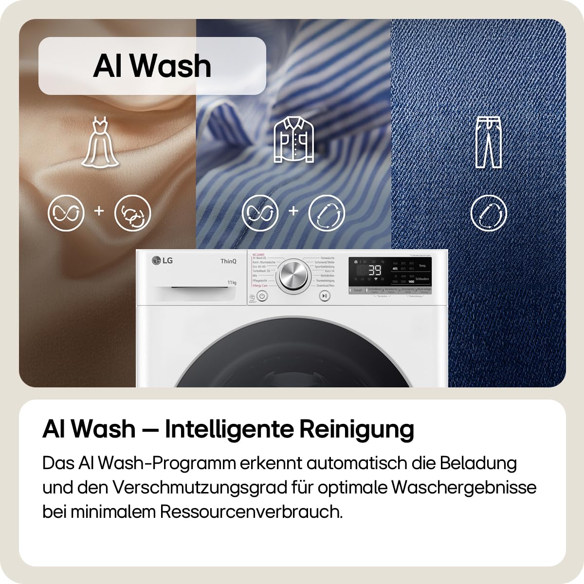 LG Electronics F4WR709YB Washing Machine | 9 kg | Energy A | Steam | Black