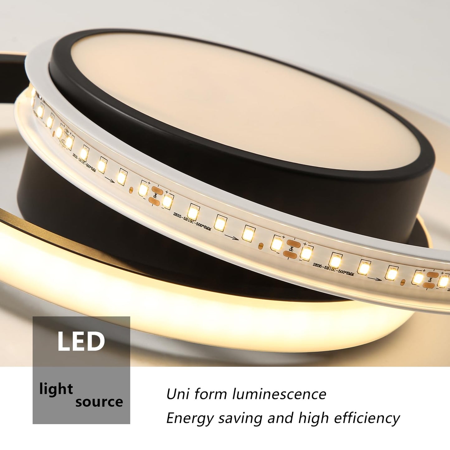 Comely LED Ceiling Lights, Pack of 2, 32 W, Round, 2350 lm, Modern, for Bedrooms, Bathrooms, Kitchens, Corridors, Balconies, 4500 K Neutral Light, Diameter 280 mm