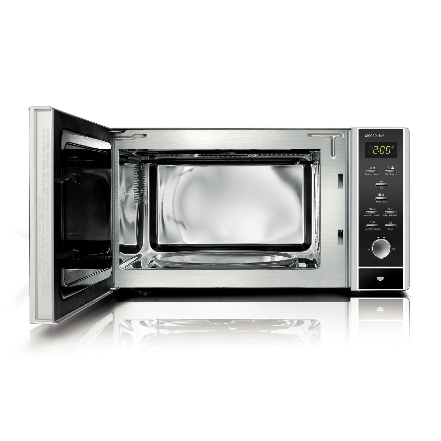 Caso MCG30 Ceramic Chef 3-in-1 Microwave, Silver
