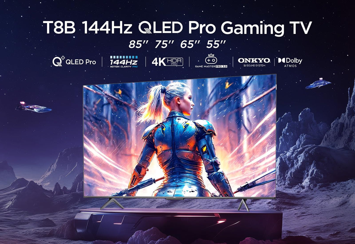 TCL 43T69C 43 Zoll QLED, Direct LED TV, 4K HDR TV, Smart Google TV (Dolby Vision & Atmos, Game Master, Motion Clarity, Kompatibel mit Google Assistant & Alexa)