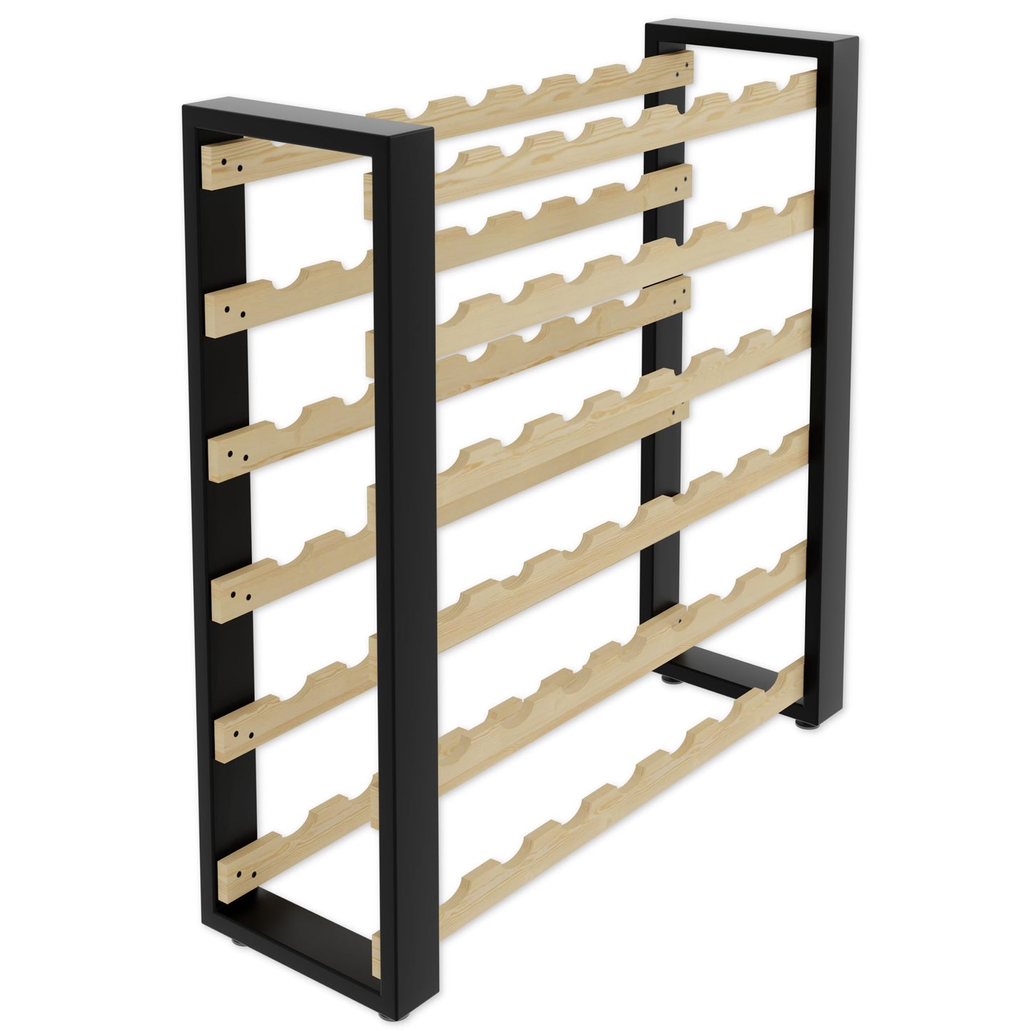 Lenmar RW Series Wooden Wine Rack for Bottles, Loft, Bottles, Wine, Bottle Rack, Cellar Rack, Shelves, Bottle Holder, Wine Stand, etc. (Loft 135, 204 x 104 x 27, 135 Bottles)