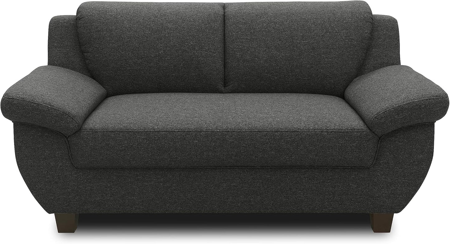 DOMO. collection Panama 3-Seater Sofa 3-Seater Couch Set 3-2-1 Anthracite 207 cm