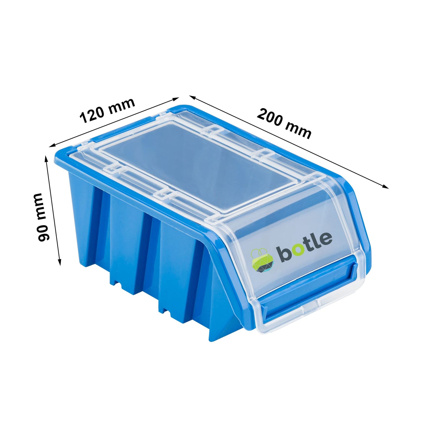 botle 178 x 78 cm Wall Shelf 30 Storage Boxes Lid Tool Holder Stacking Boxes Workbench