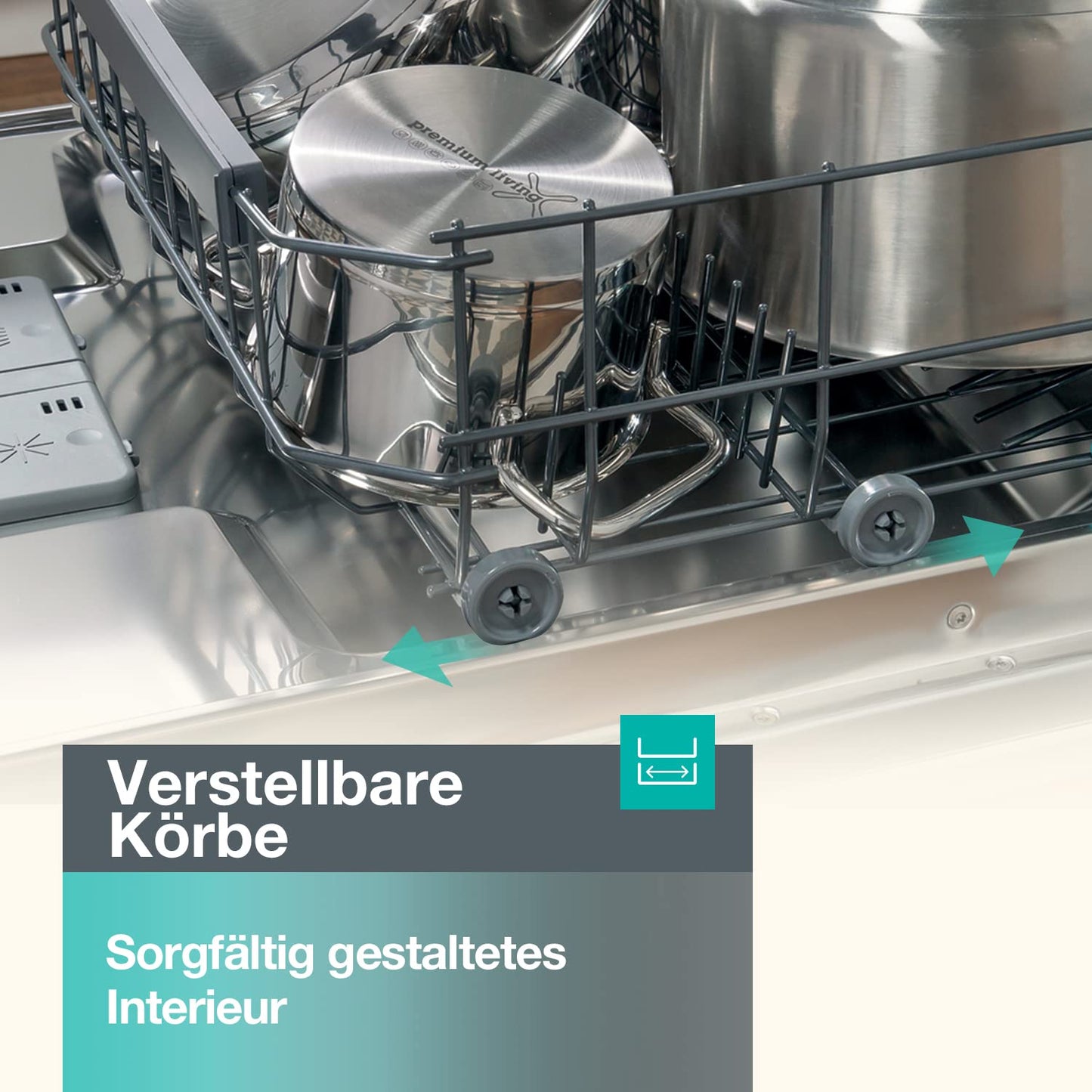 Gorenje GV 520 E10 Fully Integrated Dishwasher, 45 cm, 11 Place Settings, 3 Baskets, 5 Programmes, Height-Adjustable Top Basket, Complete Overflow Protection
