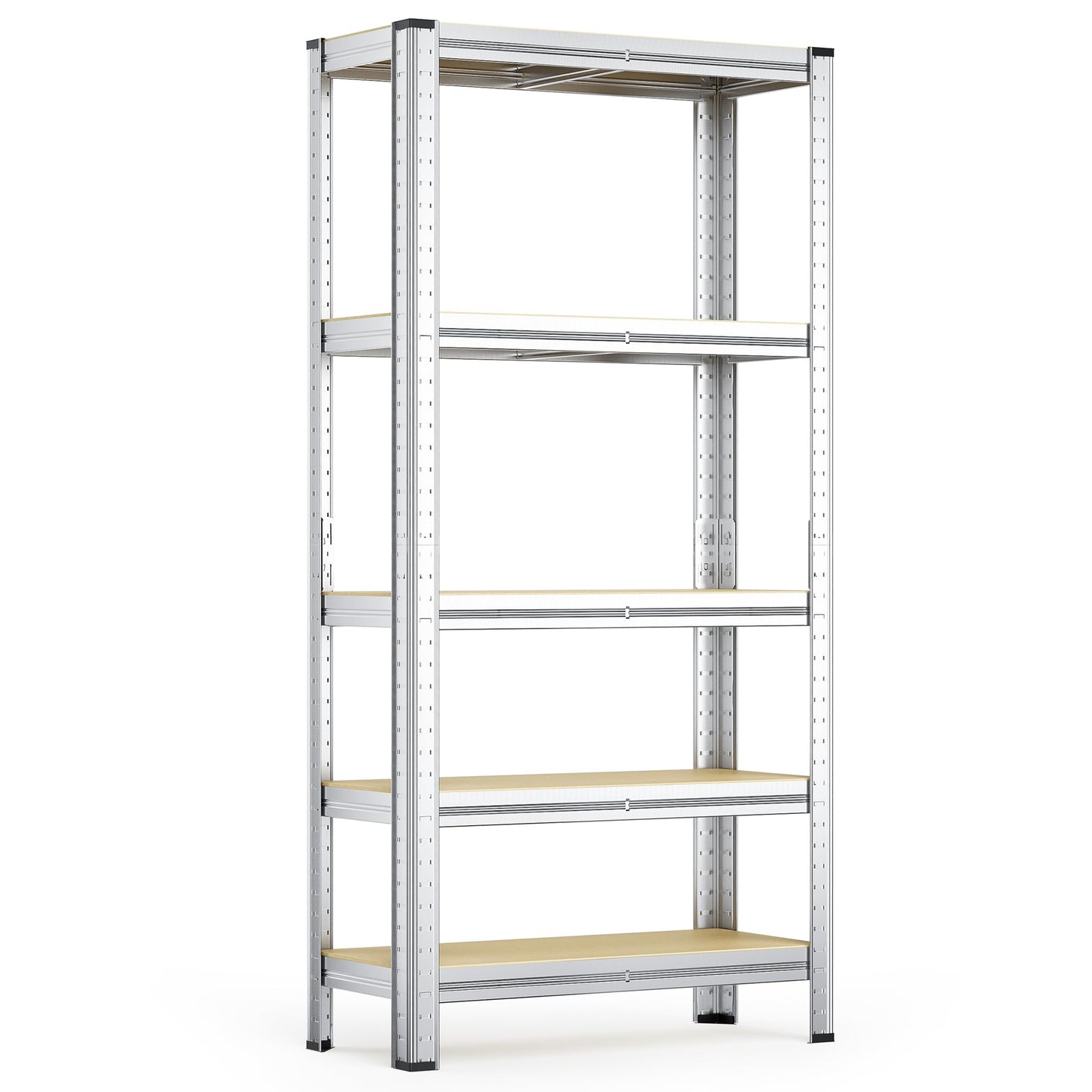 Wiltec Heavy Duty Shelving Unit 160 x 60 x 180 cm, 175 kg Shelf, Galvanised Steel, Load Shelving Unit with 4 Shelves, Workshop Shelving
