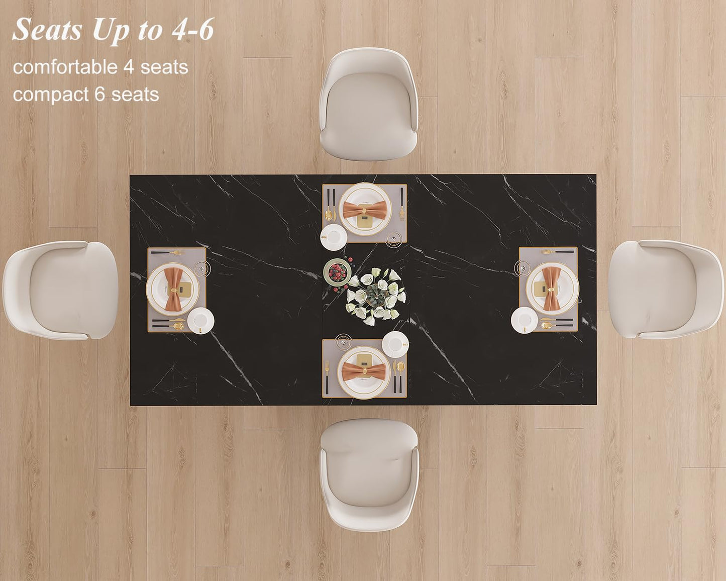 HSH Modern Black Dining Table1