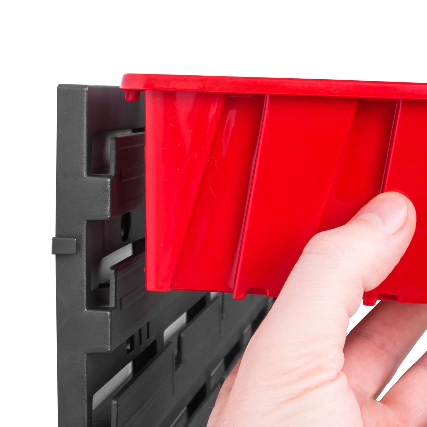 Storage System Workshop Shelving | 117 x 78 cm | Pack of 66 | Wall Shelf with Stacking Boxes - Wall Plates Extra Strong Chute Shelf Warehouse Hole Wall Storage Shelf Garage Shelf (3)
