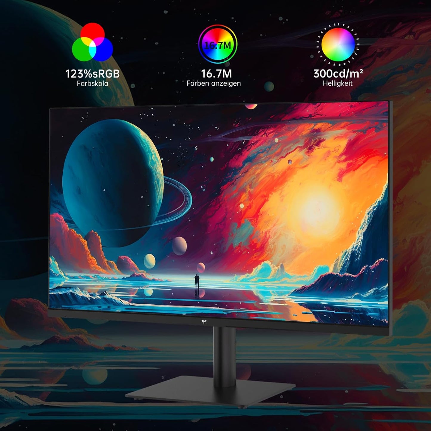 KTC 32 Zoll Monitor Curved 1000R, 2K WQHD (2560x1440p) 240Hz Gaming Monitor, 1ms, Adaptive Sync, 122% sRGB, 4000:1 Kontrast, 2 x DP 1.4 (240Hz), 2 x HDMI 2.0 (144Hz), Unterstützung von Tilt und VESA