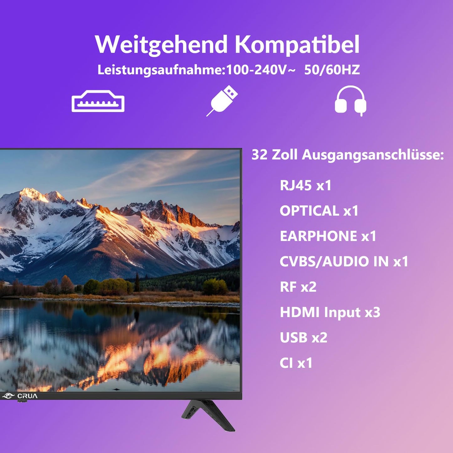 VIDAA Smart TV, 127 cm (50 Inch) TV, 1920 x 1080P Full HD TV, LED TV with HDMI/USB/AV IN/Triple Tuner DVB-T2/T/C/S2/Compact and Smart for Your Home, Black [Energy Class E]