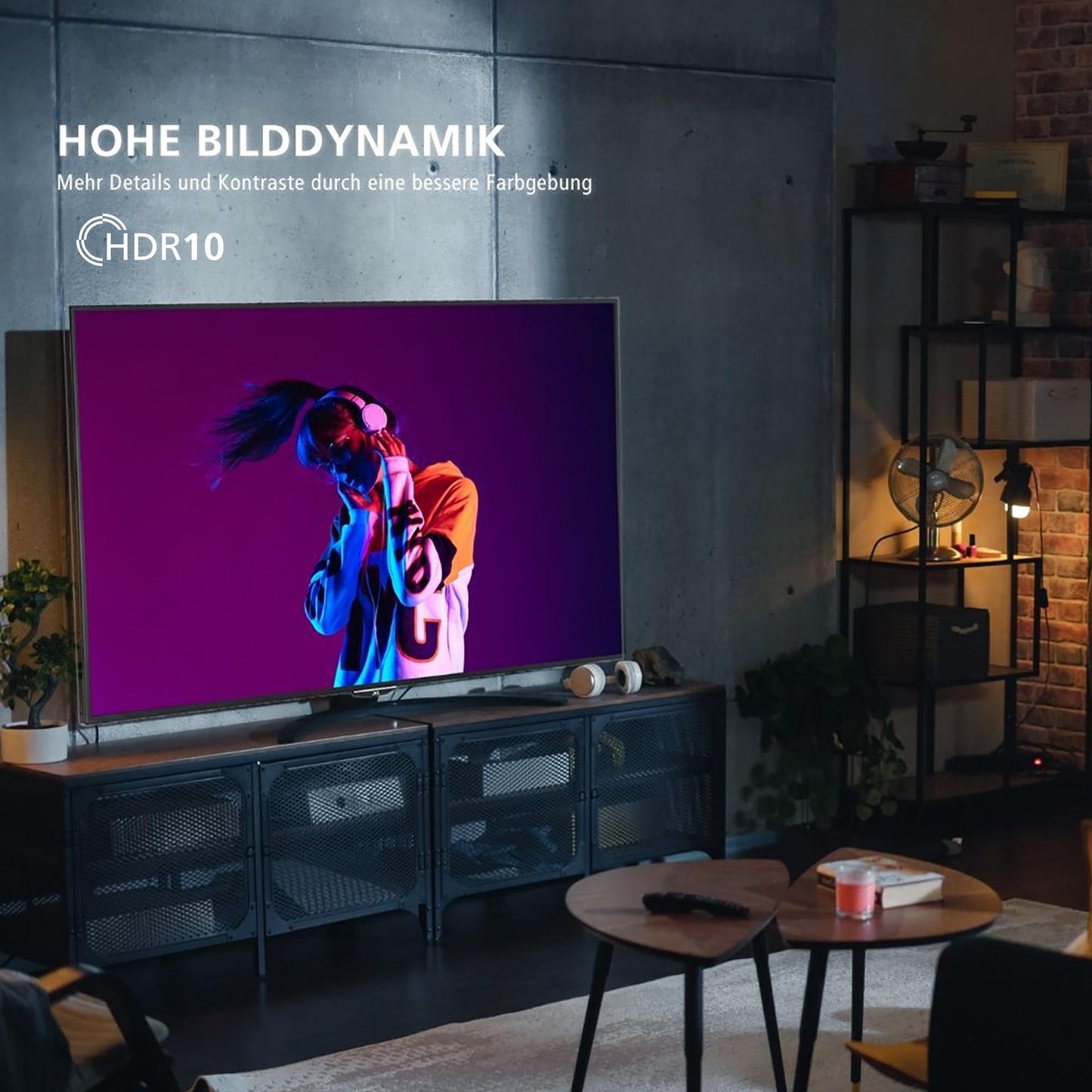 JVC 32 Zoll Fernseher Android TV (HD-Ready Smart TV, HDR, Triple-Tuner, Google Play Store) LT-32VAH3355