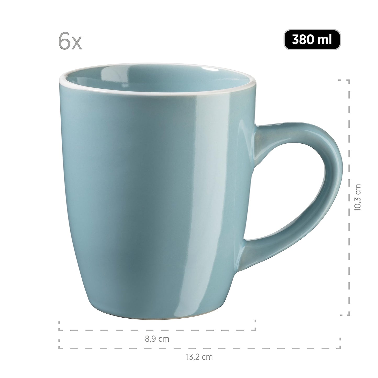 Mäser Elissa Series Modern Tableware Set for 6 People