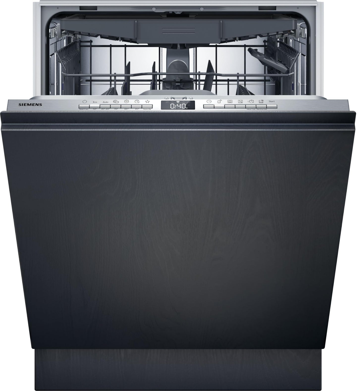 Siemens SN63EX06VE, iQ300 Smart Dishwasher, Fully Integrated Dishwasher, 60 cm, Cutlery Drawer, Extra Quiet, VarioSpeed, Automatic Door Opening, Triple rackMatic, infoLight, intesiveZone