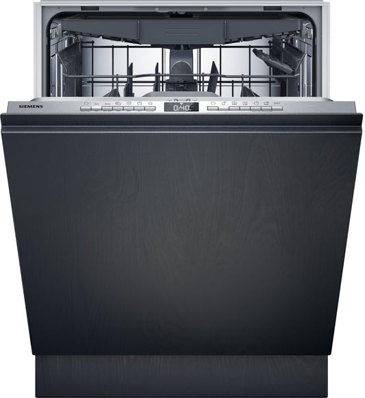 Siemens SN63EX06VE, iQ300 Smart Dishwasher, Fully Integrated Dishwasher, 60 cm, Cutlery Drawer, Extra Quiet, VarioSpeed, Automatic Door Opening, Triple rackMatic, infoLight, intesiveZone