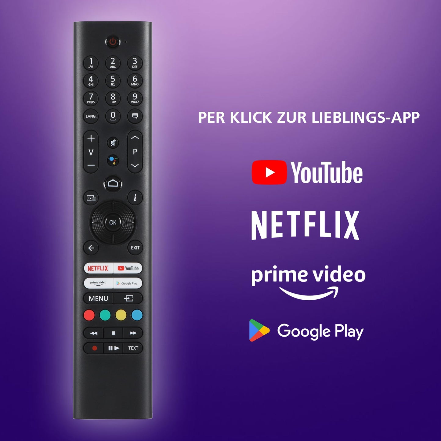 JVC 32 Zoll Fernseher Android TV (HD-Ready Smart TV, HDR, Triple-Tuner, Google Play Store) LT-32VAH3355