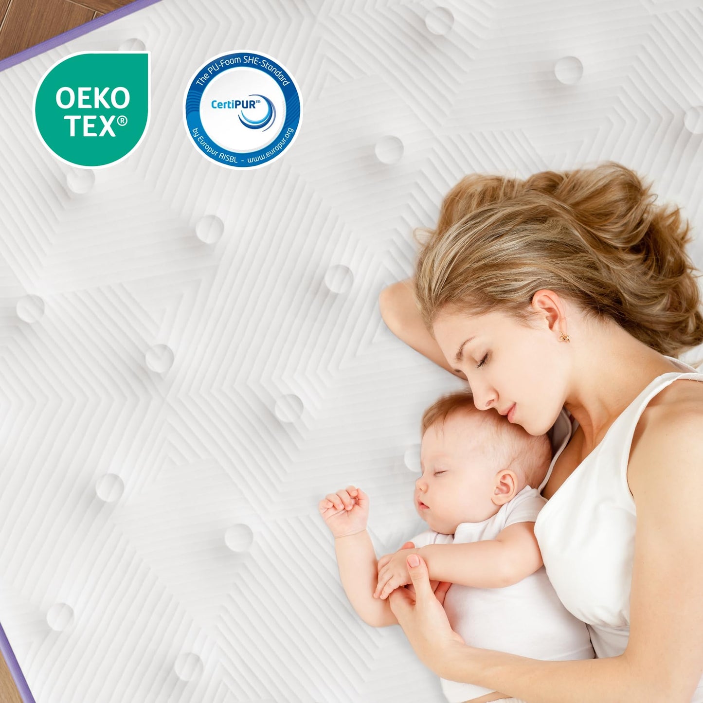 Moziel 180 x 200 cm Mattress, 26 cm Height, H3, Oeko-Tex Certified, Gel Memory Foam Hybrid, Pocket Spring, Breathable, Medium Firm, Pressure Relief, Barrel Pocket Spring Mattress Packed in Box