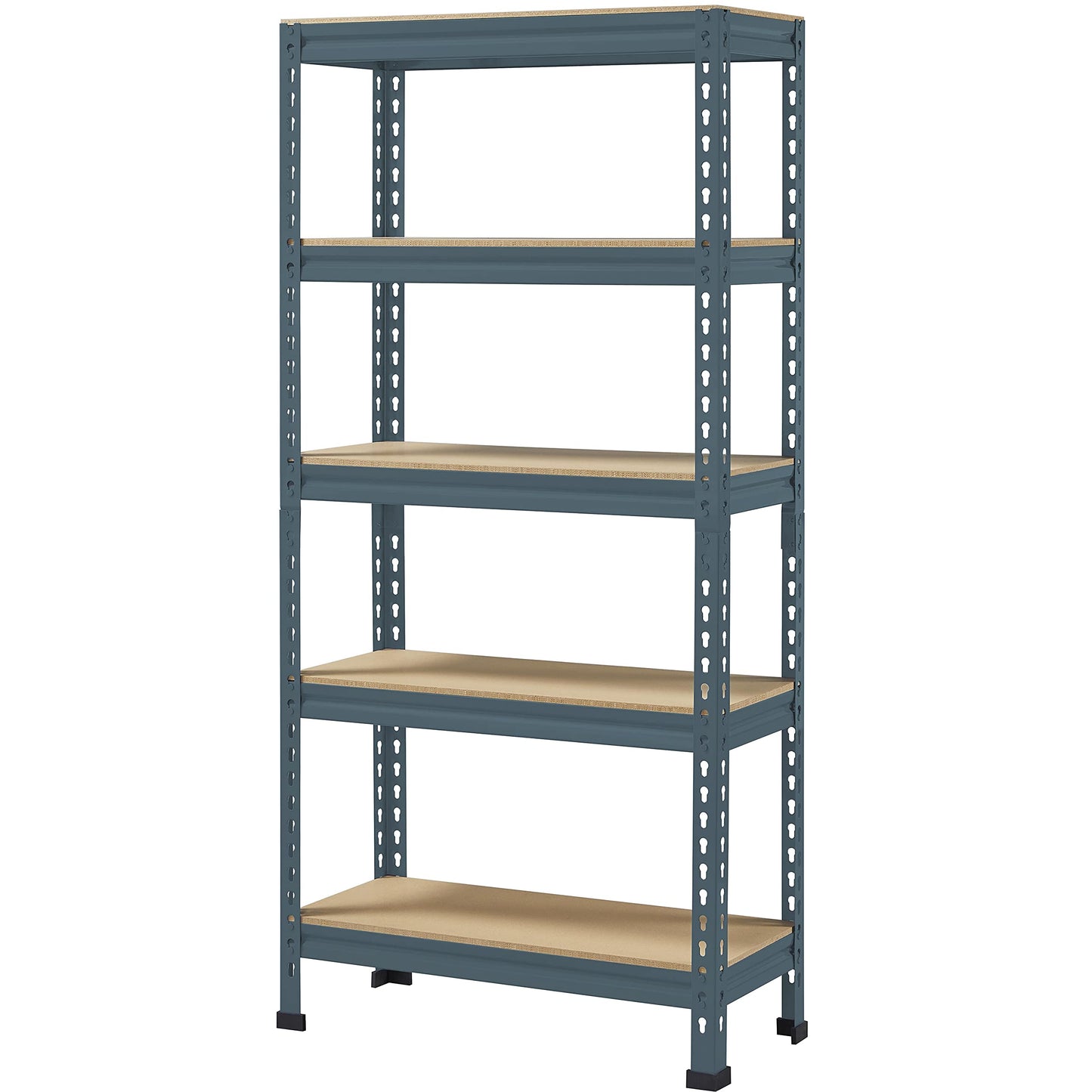 Yaheetech Storage Shelf Heavy-Duty Shelving 150 x 70 x 30 cm 5 MDF Shelves Workshop Shelving Unit 750 kg