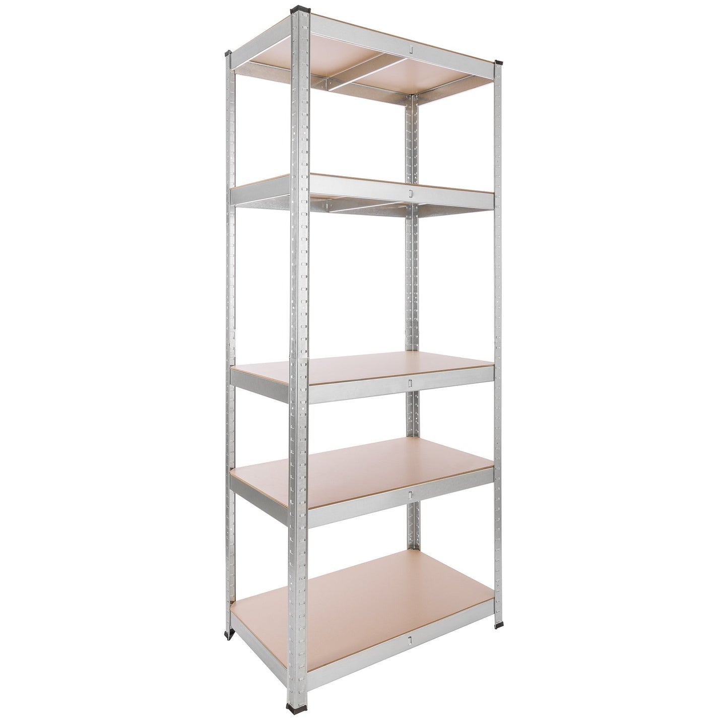 Arebos Heavy Duty Shelving Set of 2 | 180 x 75 x 45 cm | 875 kg Load Capacity | 5 MDF Panels | Easy to Assemble with Plug-In System Shelving Unit Storage Shelving Cellar Shelving Workshop Shelving