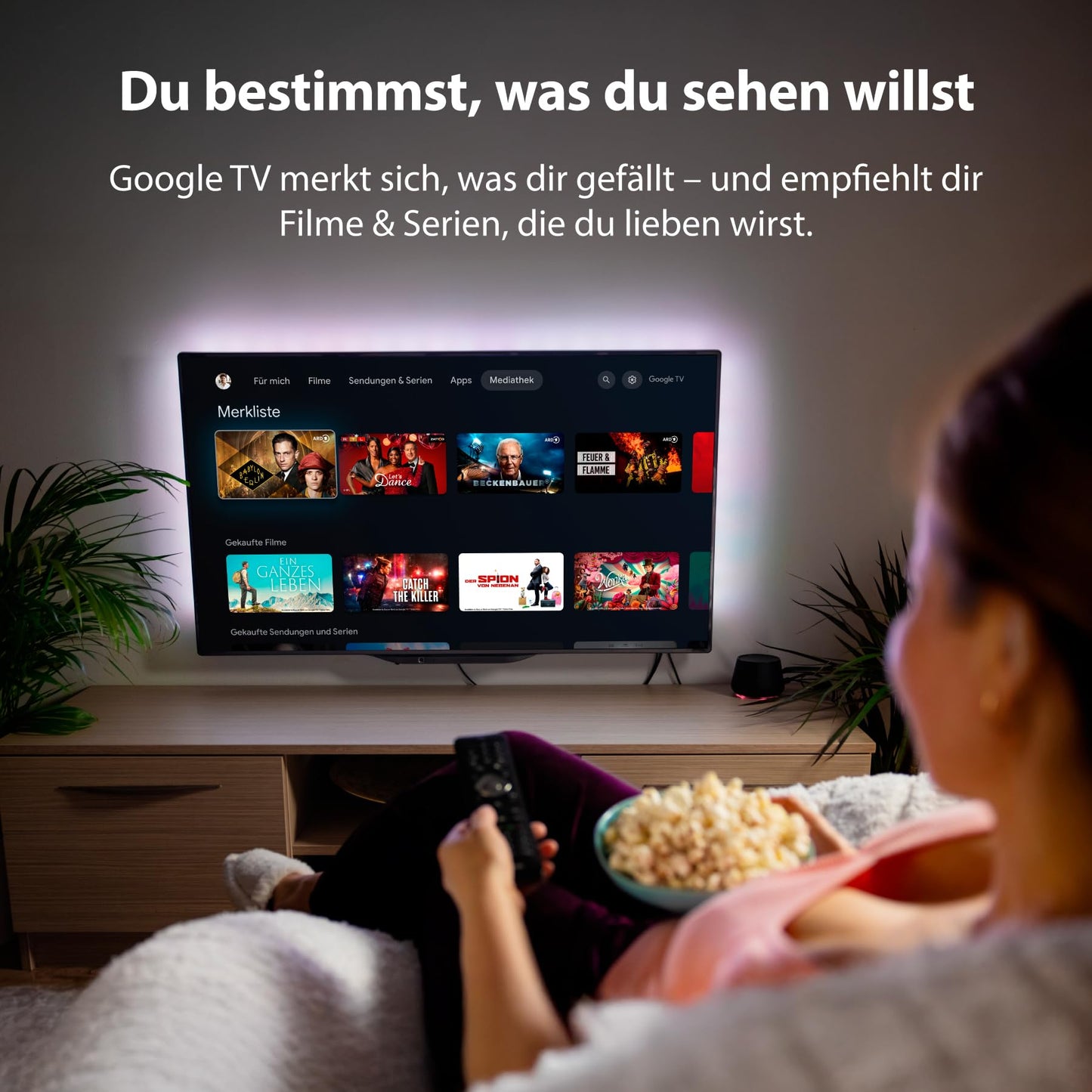 DYON iGoo-TV 50U-2 - 50 Inch (126 cm) 4K Ultra HD Smart TV with Google TV, HDR10, Triple Tuner (DVB-S2/C/T2), WiFi, Bluetooth, Google Assistant, Netflix, Prime Video, [2025 Model]