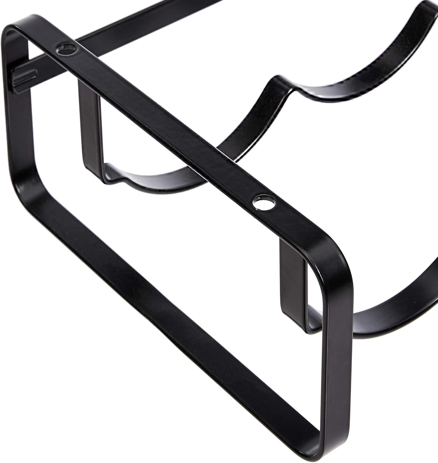Amazon Basics Wine Rack Stackable Table Rack Black 40.01 x 9.5 x 19.99 cm