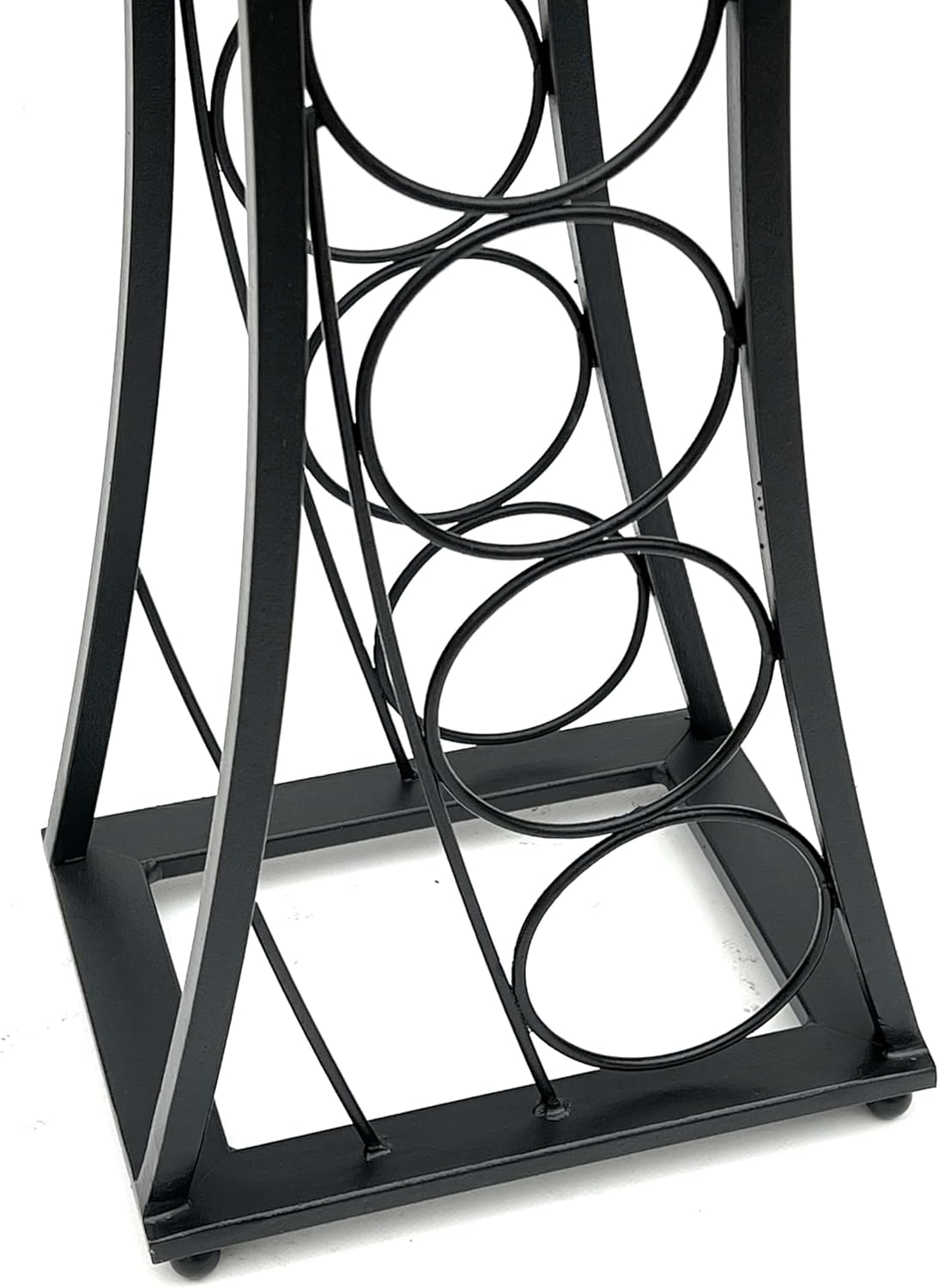 DanDiBo Wine Rack Metal Black Standing Mika 80 cm 96536 Bottle Rack Bottle Stand Bottle Holder Slim Modern