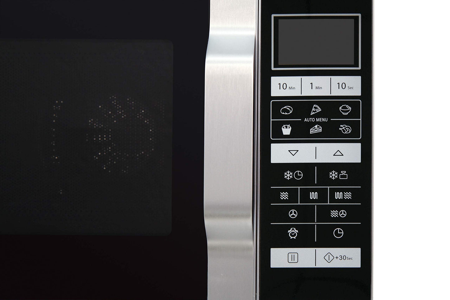 Sharp R843INW 3-in-1 microwave with hot air, grill and convection / 25 L / 800 W / 1000 W grill / 2500 convection / 10 automatic programs / pizza program / metal turntable (30 cm) / silver