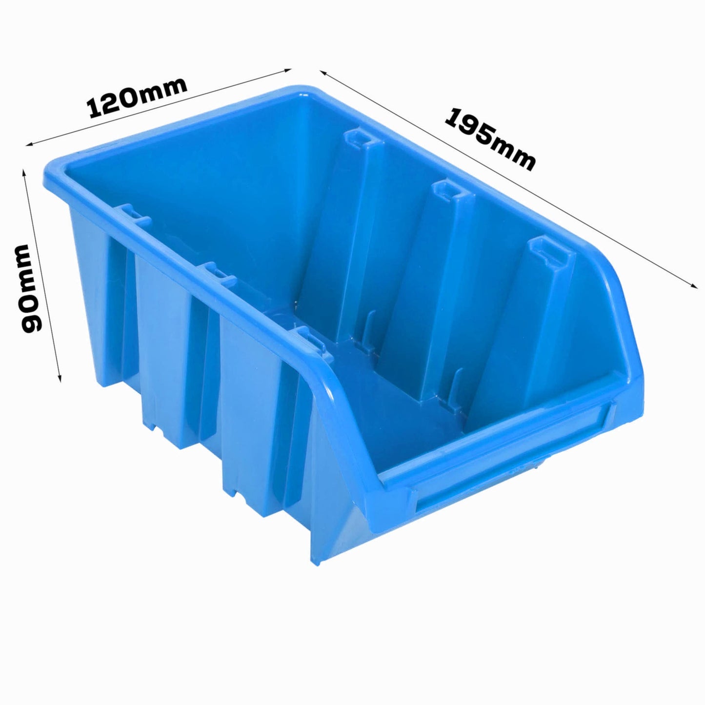 Storage System Wall Shelf 1152 x 390 mm | Pack of 55 | Stacking Boxes Storage Boxes | Extra Strong Wall Plates | Shelf Expandable | Workshop Shelf Storage Shelf Workshop Wall Shelf Boltless Shelf