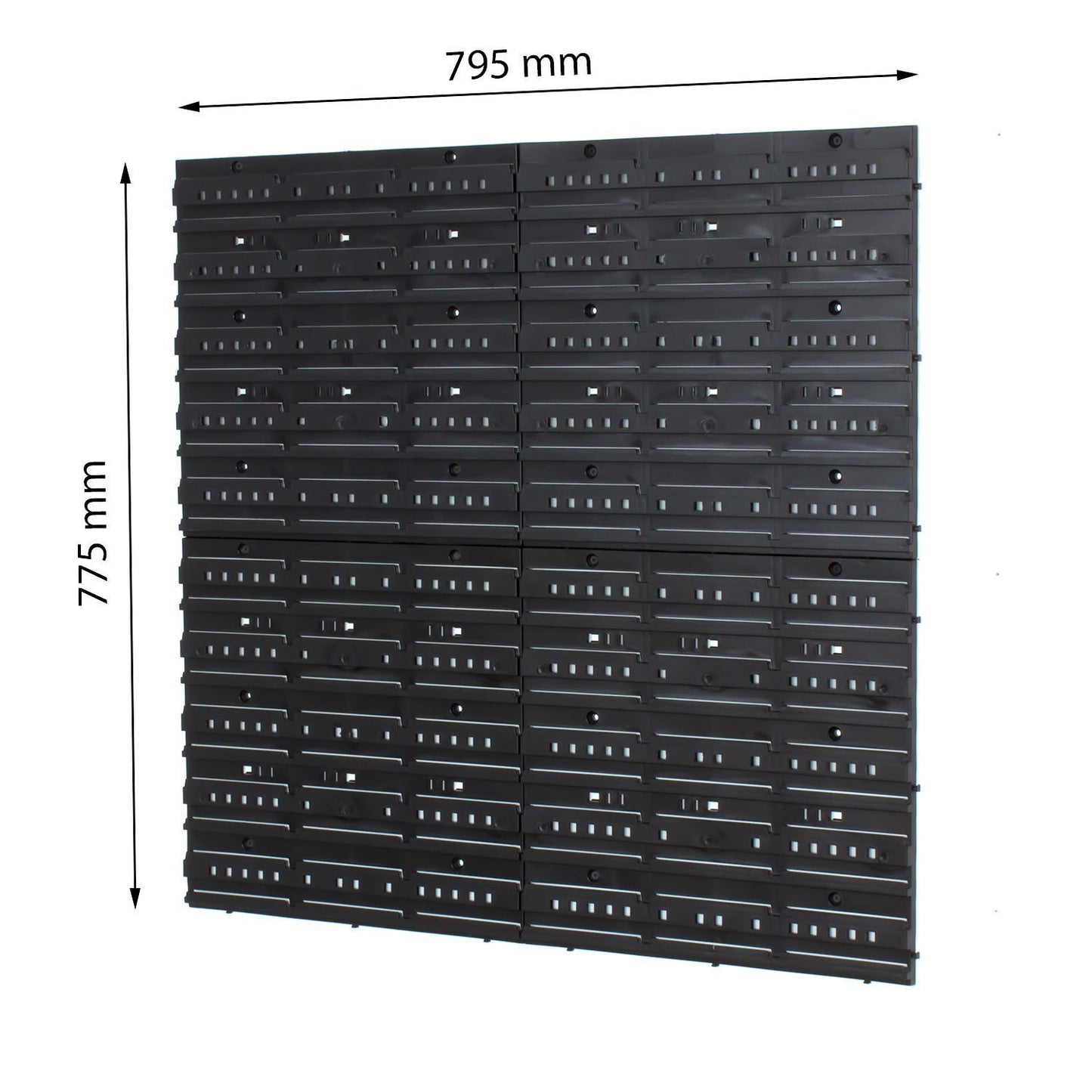 Box with Lid + Wall Shelf, 80 x 80 cm, Stacking Boxes, Storage System, Blue / Black / Red