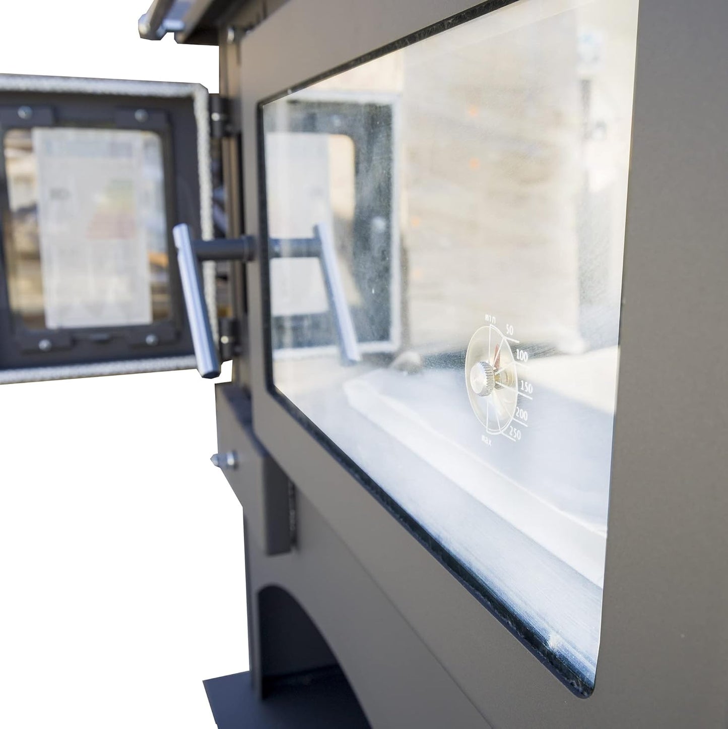 Viki 25071 Workshop Stove with Baking Compartment and Hob 10.5 kW Swedish Stove Fireplace Hut Oven