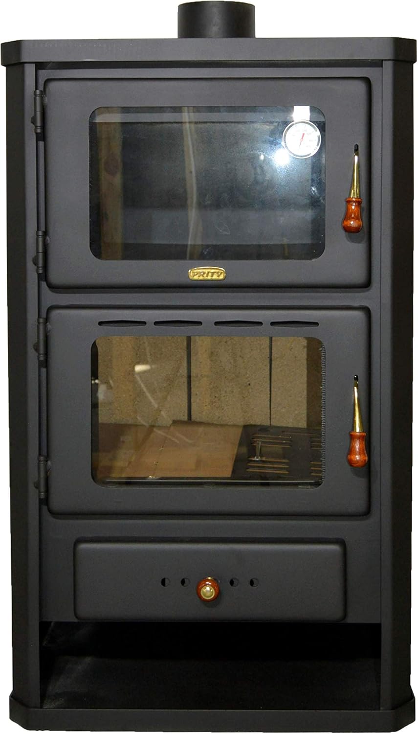 Wood Stove with Stove Cooker 014kW Heating Output