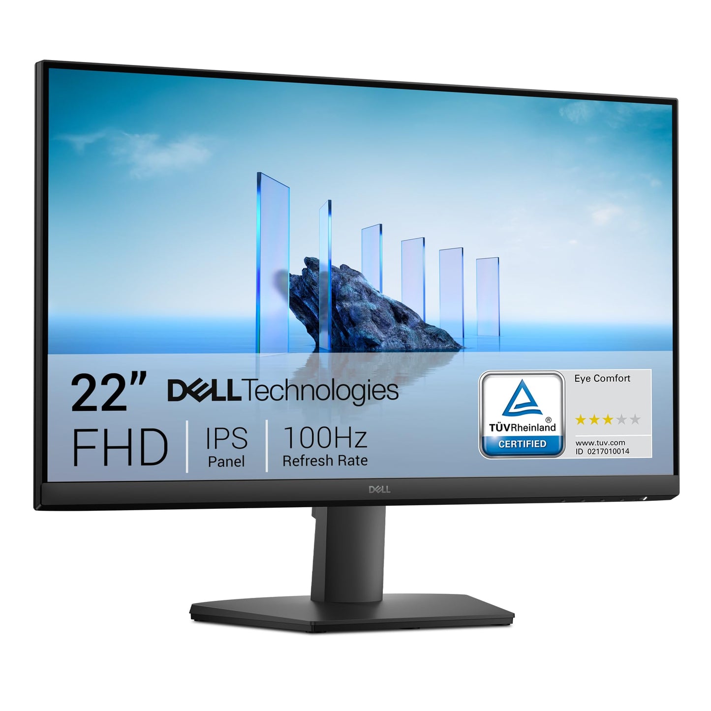 Dell 22 Monitor - SE2225HM, Full HD (1920 x 1080), 100Hz, VA, 5ms, VESA (100 x 100 mm), HDMI, VGA, Black
