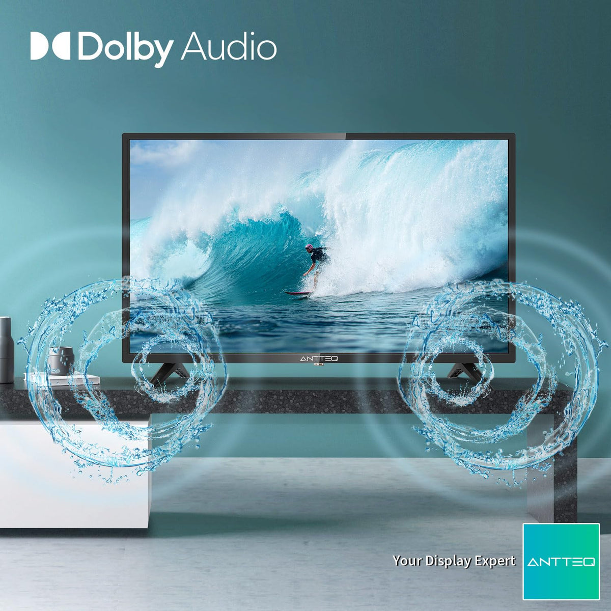 AB50D1 Fernseher 50 Zoll (TV 127 cm), Dolby Audio, LED, Triple Tuner DVB-C / T2 / S2, CI+, HDMI, Mediaplayer per USB, digitaler Audioausgang, incl. Hotelmodus