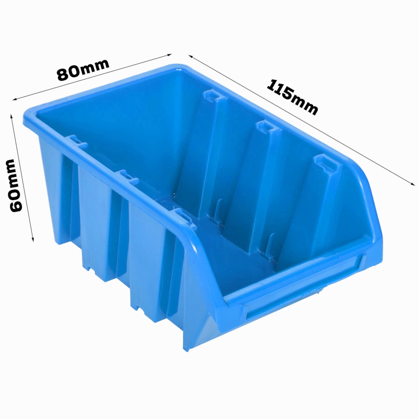 Storage System Wall Shelf 1152 x 390 mm | Pack of 55 | Stacking Boxes Storage Boxes | Extra Strong Wall Plates | Shelf Expandable | Workshop Shelf Storage Shelf Workshop Wall Shelf Boltless Shelf