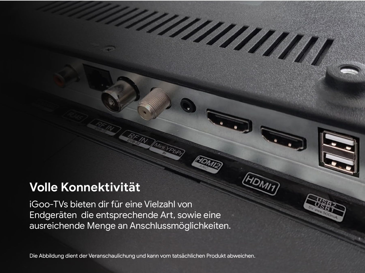 DYON iGoo-TV 50U-2 - 50 Inch (126 cm) 4K Ultra HD Smart TV with Google TV, HDR10, Triple Tuner (DVB-S2/C/T2), WiFi, Bluetooth, Google Assistant, Netflix, Prime Video, [2025 Model]