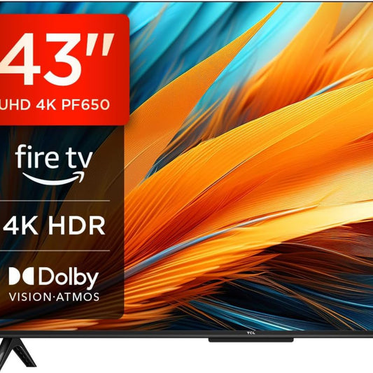TCL 50PF650 50-Zoll 4K Ultra HD, HDR TV, Smart LED Fire TV (Dolby Vision, Dolby Atmos, DTS, HDR 10, Alexa integriert, Airplay2, Miracast)