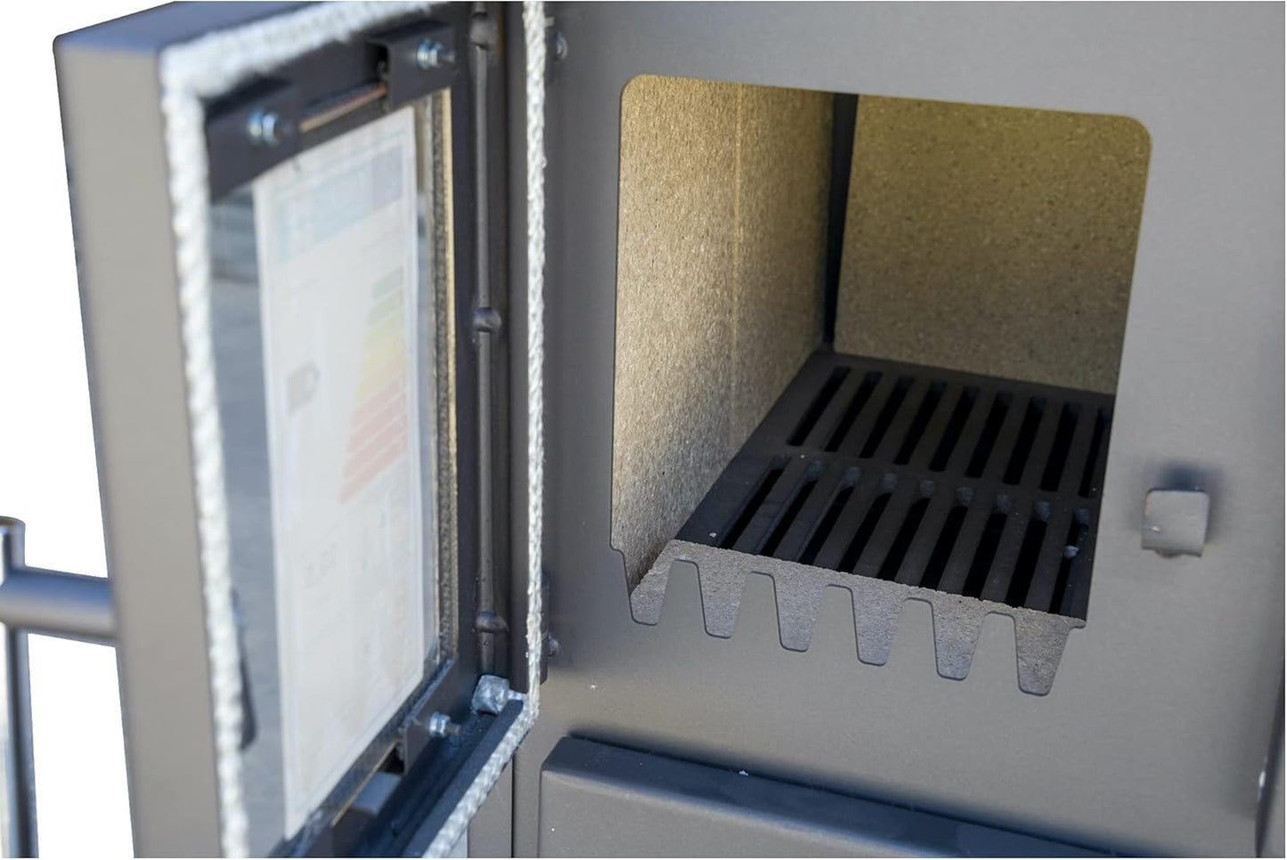 Viki 25071 Workshop Stove with Baking Compartment and Hob 10.5 kW Swedish Stove Fireplace Hut Oven