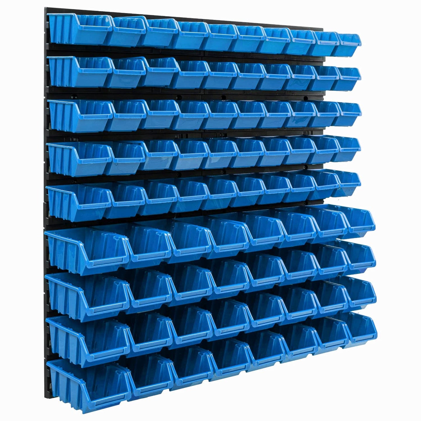 Storage System Wall Shelf 770 x 780 mm | Pack of 82 | Stacking Boxes Storage Boxes | Extra Strong Wall Plates | Shelf Expandable | Workshop Shelf Storage Shelf Workshop Wall Shelf Boltless Shelf