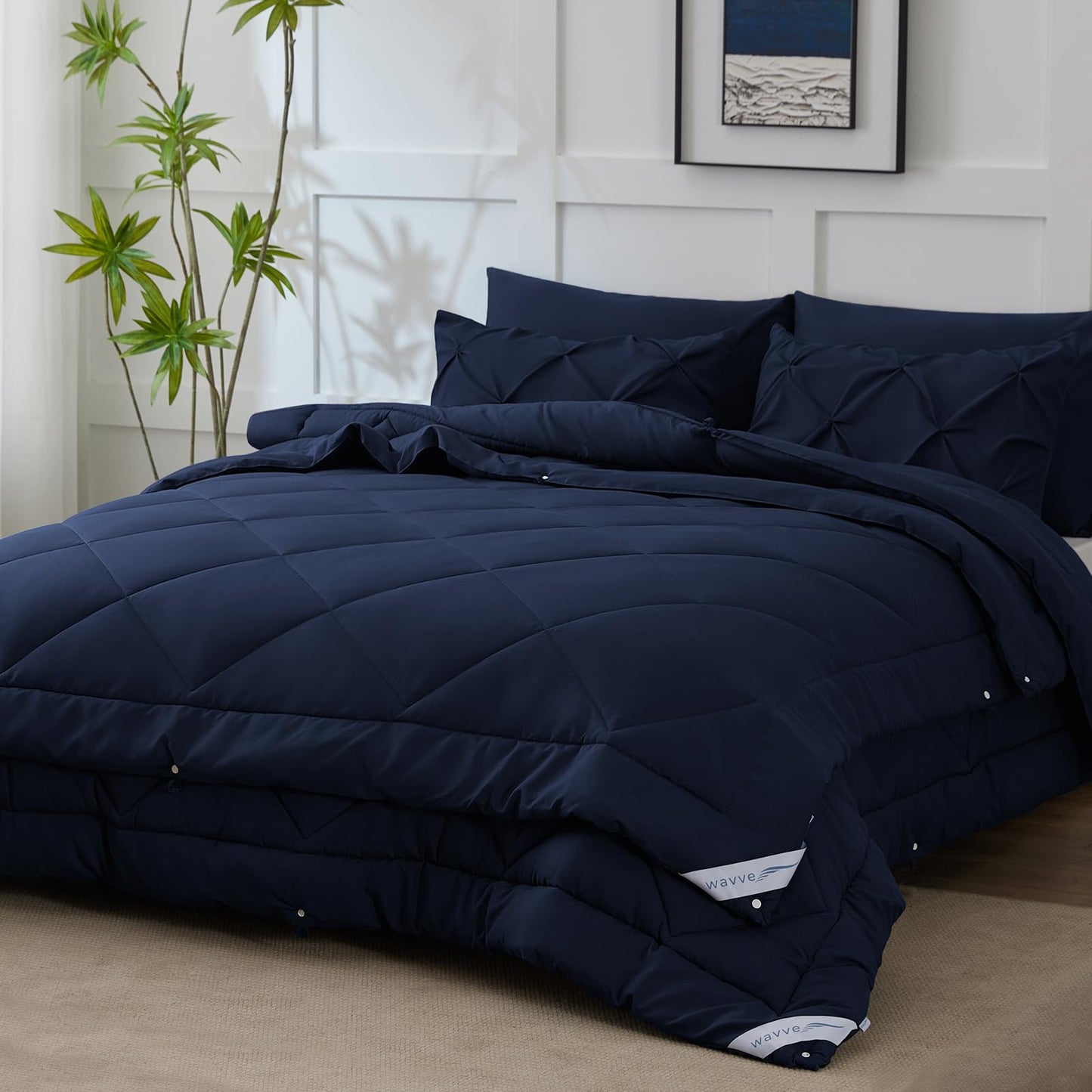 WAVVE Duvet 135 x 200 cm 4 Seasons 2-Piece Grey - All Season Duvet 135 x 200 cm 300 g/m² Summer Duvet 135 x 200 150 gsm = Winter Duvet 450 gsm, Quilt 200 x 135 cm for Four Seasons/Summer/Winter