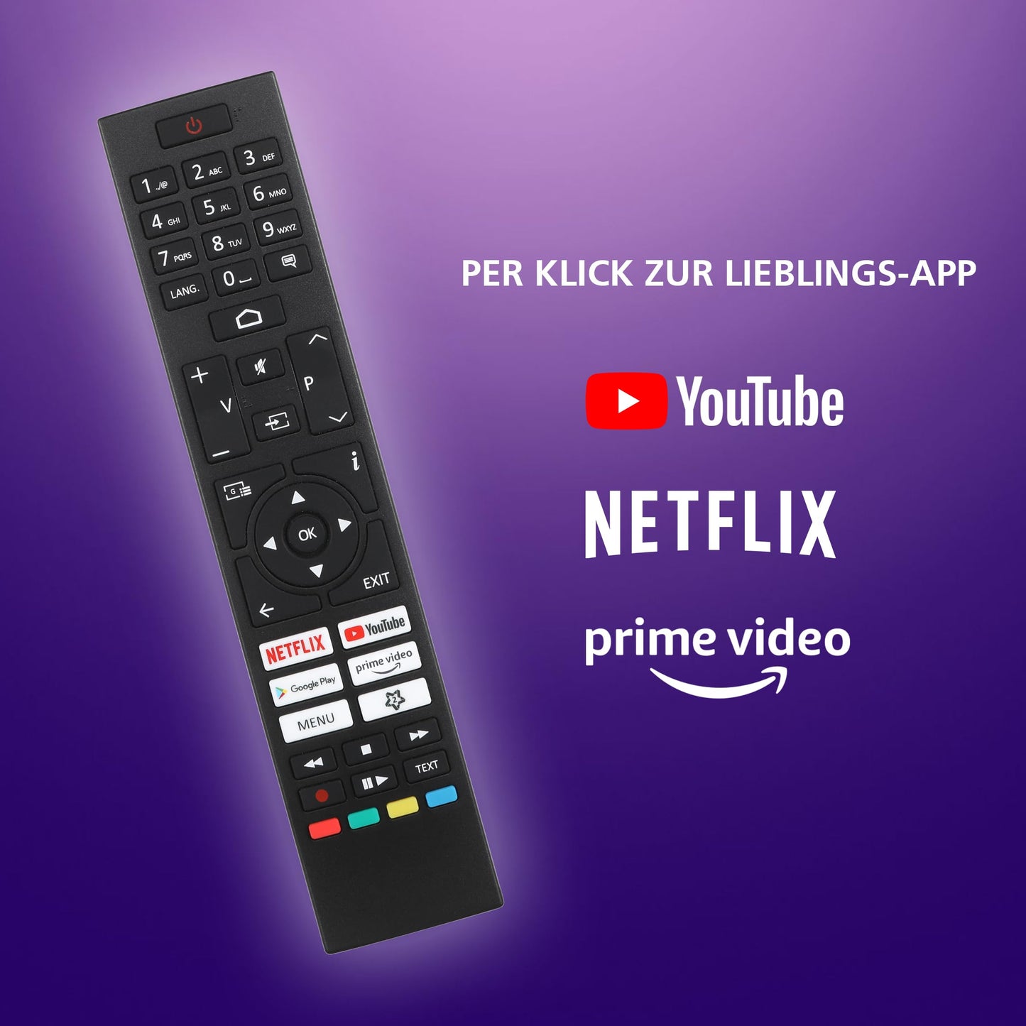 JVC 32 Zoll Fernseher Android TV (HD-Ready Smart TV, HDR, Triple-Tuner, Google Play Store) LT-32VAH3355