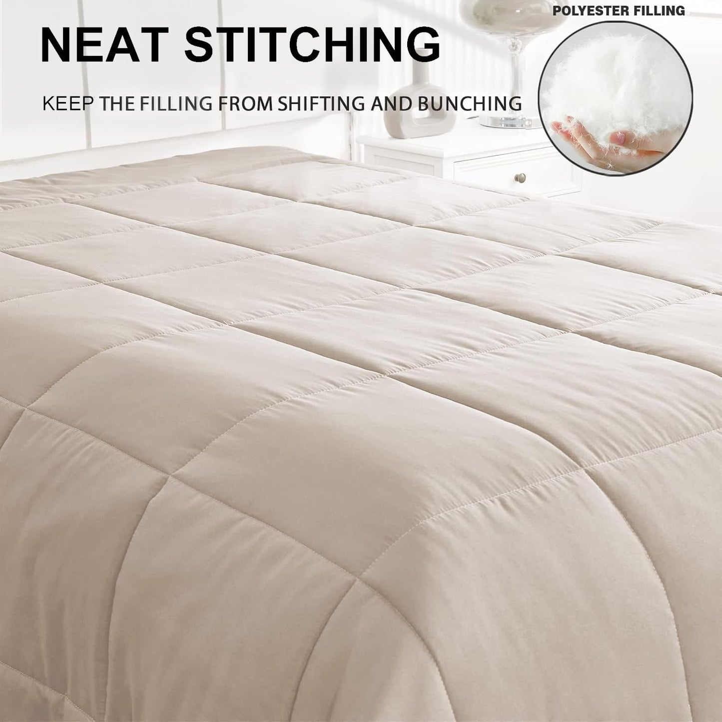 Exclusivo Mezcla 4-Season Duvet 155 x 220 cm, Warm and Light Sleeping Blanket without Cover, Turquoise/Aqua