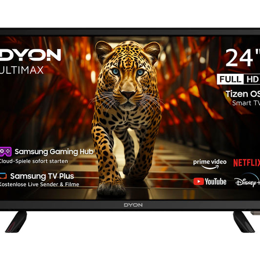DYON ULTIMAX 43F-TI - 43 Inch (108 cm) Full HD Smart TV with Samsung Tizen OS, Triple Tuner (DVB-C/-S2/-T2), Samsung Smart & Gaming Hub, Prime Video, Netflix, Disney+ [2025]
