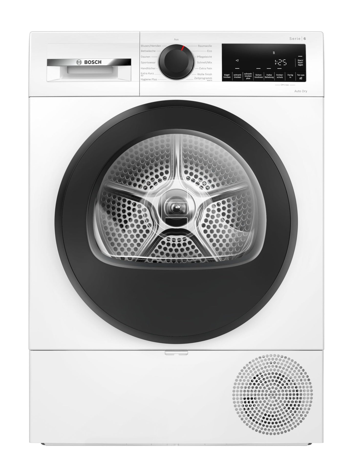 Bosch Series 6 WQG235D00 Heat Pump Dryer for 8 kg of Laundry, A+++, 176 kWh/Year, AutoDry, Anti Vibration Design, Sensitive Drying System, Environmentally Friendly Coolant, White