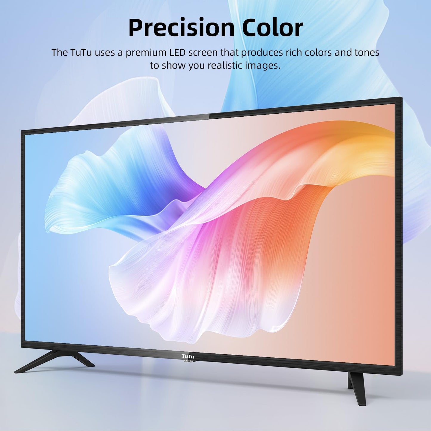 TuTu Smart TV 25 Zoll (64 cm) Full HD VIDAA Fernseher mit WLAN Triple Tuner (DVB-T/T2, DVB-C, DVB-S/S2) APP Store HDMI USB (TUV25FQ1B, 2024)