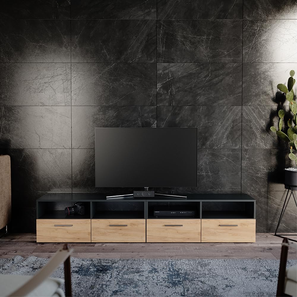 Vicco Diego Lowboard – TV Table Sideboard, TV Cabinet, TV Board Cupboard