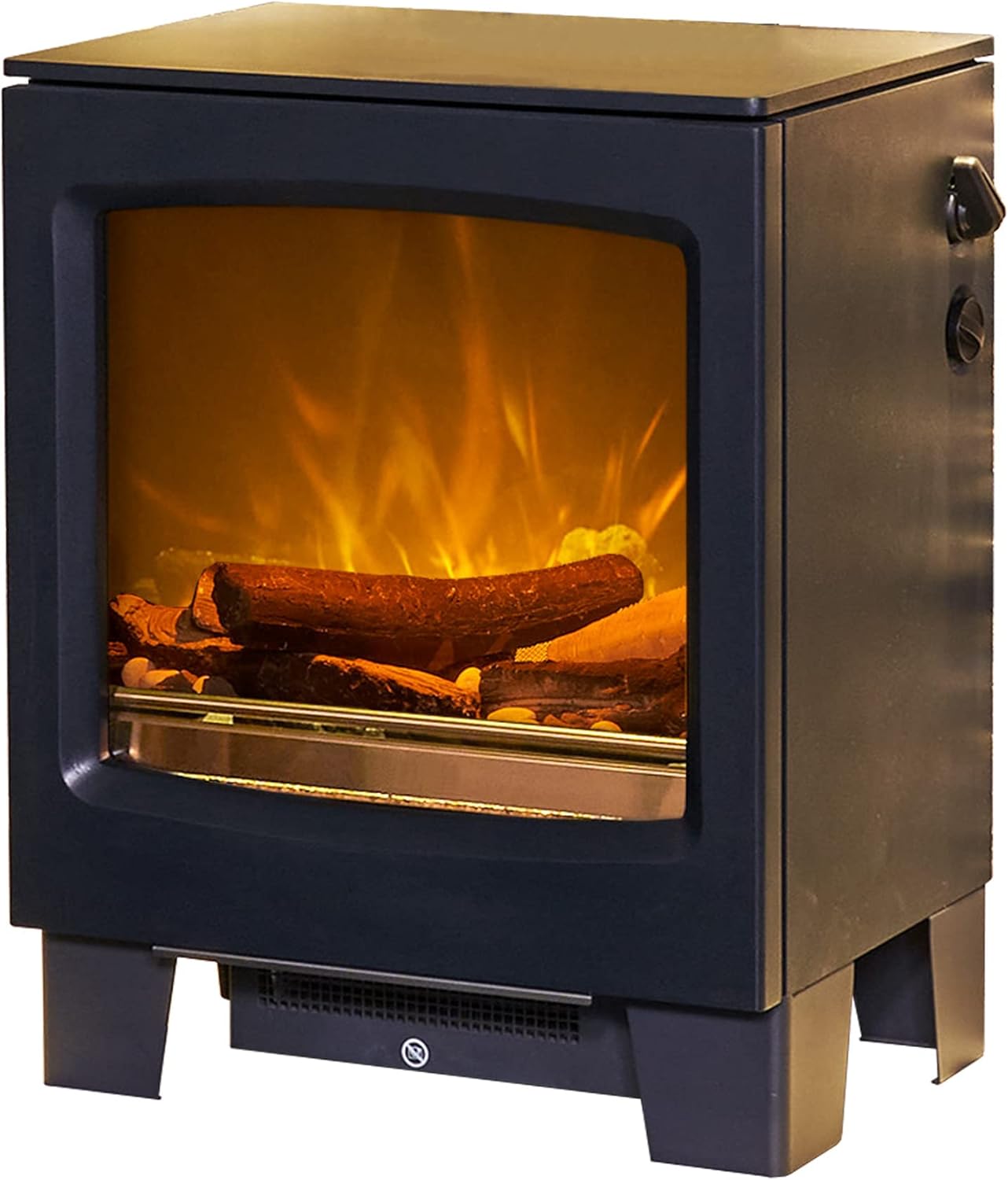 Acantha Lunar Electric Fireplace Charcoal Grey