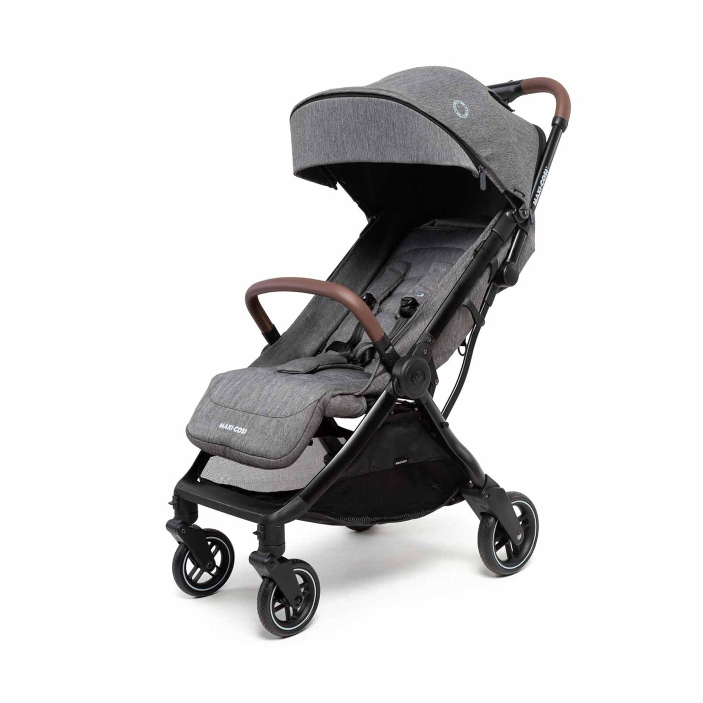 Maxi-Cosi Eva3 Baby Stroller, 0-4 Years, 0-22 kg, Baby Pram, Lightweight and Compact, Flat Reclining Position, 3 Reclining Positions, Automatic with 1 Hand Folding, Carry Strap, Essential Black