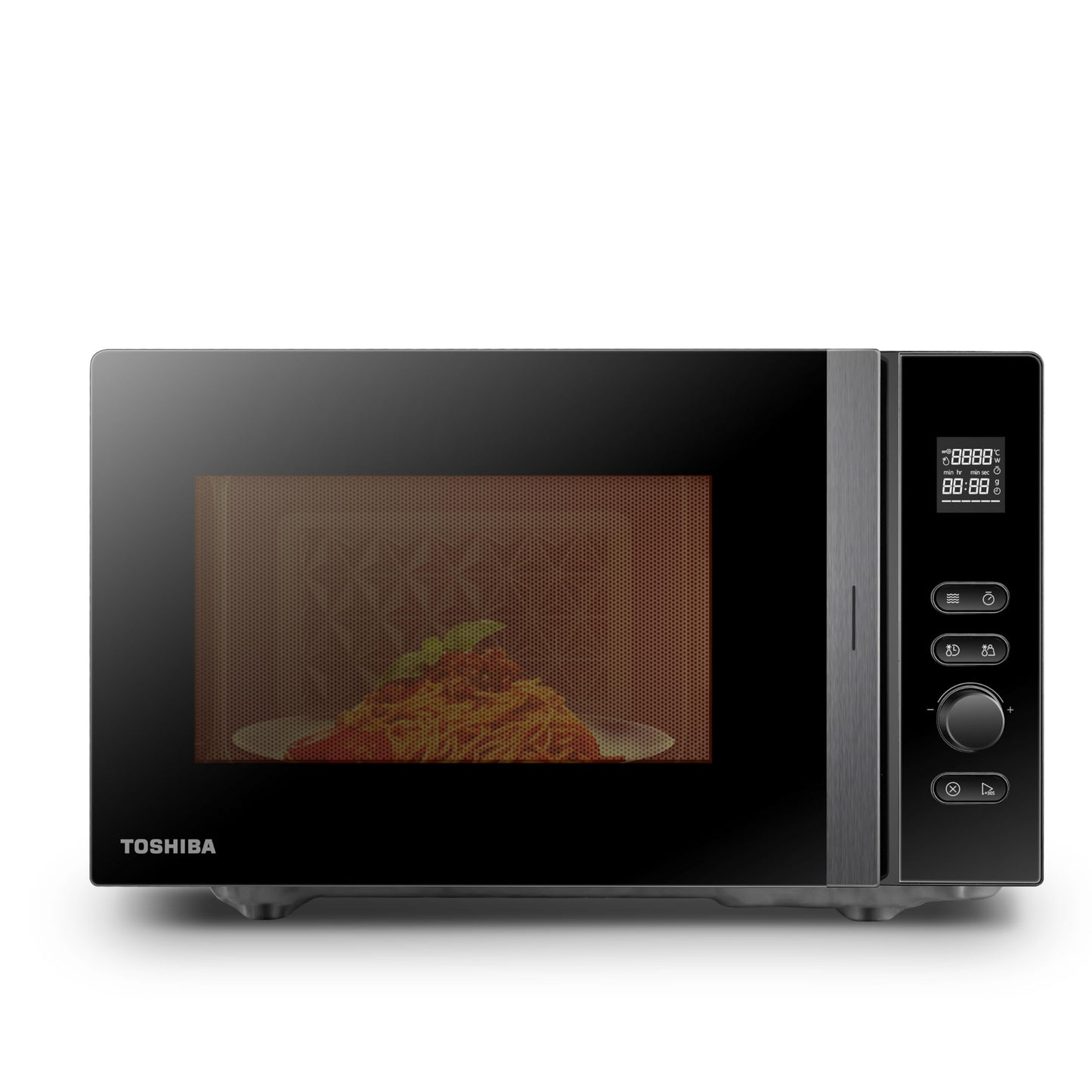 Toshiba MW3-AG20PE(BK) Mikrowellen mit Grill 20L 3-in-1 Mikrowellenherd, Chef-Abtauung, Mikrowelle, Grill, Kombi, 5 Leistungsstufen, 8 Automatikprogrammen, Einfacher Reinigung, Schwarz